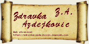 Zdravka Azdejković vizit kartica